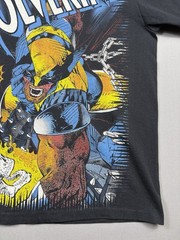 Wolverine X Men Marvel Modern Boot AOP All Over Print Sz L Vintage Style Tee