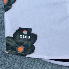 OLEU Originals Mens XL Purple Floral Short Sleeve Snap Button Up Stretch Shirt