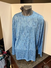 Carhartt Force Sun Defender Men’s LS shirt Relaxed Fit Blue Check – Large – NWT