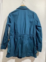 UNDERCOVER Mixed Material Docking Dual Jacket 3 Cotton GRN G1301