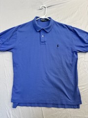 Polo Ralph Lauren Polo Shirt Purple Mens Medium 100% Cotton