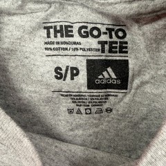 Adidas T-Shirt Men’s Gray S The Go-To Tee Championship Habits Cotton Blend