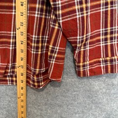 Cakeworth Hocus Pocus Calming Circle Flannel Shirt Adult 3XL Red Plaid Button Up