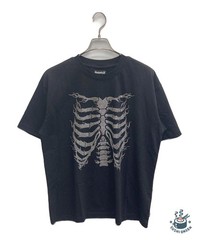 SUPPLIER Rhinestone Fire Bones Tee Size: L Black Men