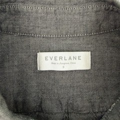 Everlane Gray Chambray Button Down Shirt Size Small Men’s 100% Cotton Slim Fit