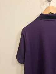 Calvin Klein Men’s NWT Sz Medium Solid Purple 100% Cotton Polo Tee Shirt