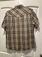 Prana Men’s Snap Down Closure Collard Shirt Medium