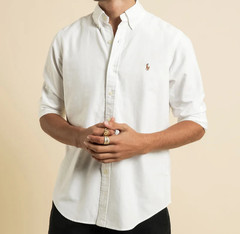 Polo Ralph Lauren Oxford Sport Shirt White Brand New Retail $125.00