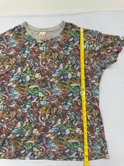 Marvel Comics Multicolor All-Over Superhero T-Shirt Size M Men Set