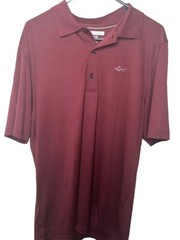 Greg Norman ML75 Play Dry Mens Medium Maroon Short Sleeve Polo Shirt