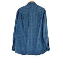 Men’s Large Duluth Long Sleeve Button Down Shirt in Blue