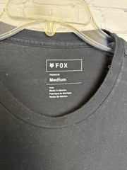 Fox Racing basic medium black logo tee retro comfort cotton graphic