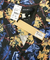 Ksubi Men’s Hyperflower Resort Short Sleeve Shirt Black Multi Size XL