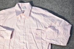 Brooks Brothers Regent Pink Herringbone Button Down L/S Non Iron Shirt 16.5 6/7