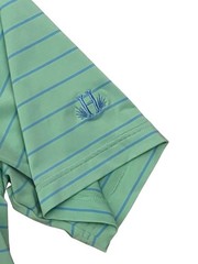 Peter Millar Summer Comfort E4 Golf Performance Polo Men’s Large Green & Blue