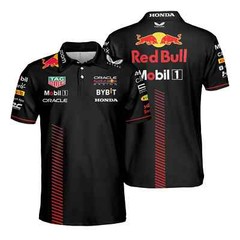 Hot 2023 RBull Racing AOP Polo Shirt 3D Graphic Casual Men’s Daily Wear S5XL