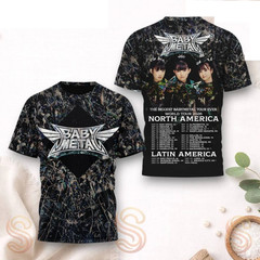 The Biggest Babymetal Tour Babymetal AOP 3D T-Shirt Full Size GE708