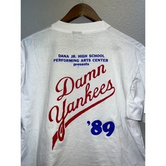 Vintage Damn Yankees Shirt Dana Jr High School 1989 80s 1980s Tee Medium