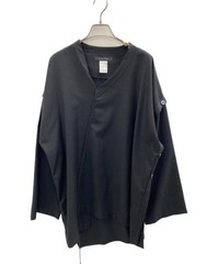 NOT CONVENTIONAL Chinese Kung Fu Long-Sleeve Shirt black N23-