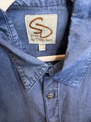 Stubbs Davis Men’s Shirt XL Star Buttons Dallas Texas Western Country USA