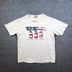 Vintage Nutmeg Mills T-Shirt Men’s XL Gray Cotton USA III Graphic Outdoor Summer