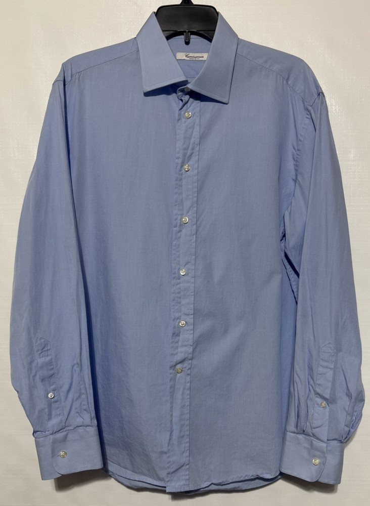 Camicissima Regular Fit Collared Light Blue Dress Shirt Men’s Size 42-16.5