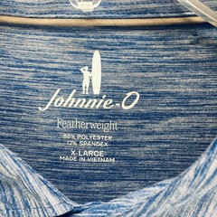 Johnnie-O Featherweight Performance Golf Polo Shirt Mens XL Huronn Palisade Blue
