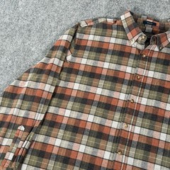 Pendleton Mason Plaid Flannel Button Down Long Sleeve Shirt