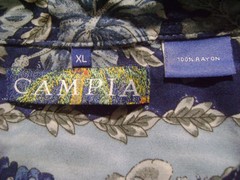 LOT of 3 MENS XL S/S RAYON HAWAIIAN SHIRTS 2 PALMS CAMPIA AMERICAN RAG