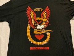 Violent Gentlemen “snake and eagle” tee sz XXL VG Hockey