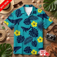 Kona Big Wave Mens Hawaiian Shirt Blue Tropical Beer Aloha Summer Beach Button