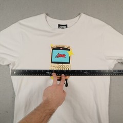 Ice Cream Fox Gold Phone Shirt Men’s Small Pharrell BBC White Graphic Tee