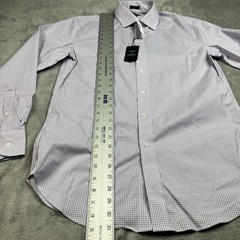J.Crew Ludlow Mens 15-33 Slim Dress Shirt Purple Gingham Easy Care Stretch