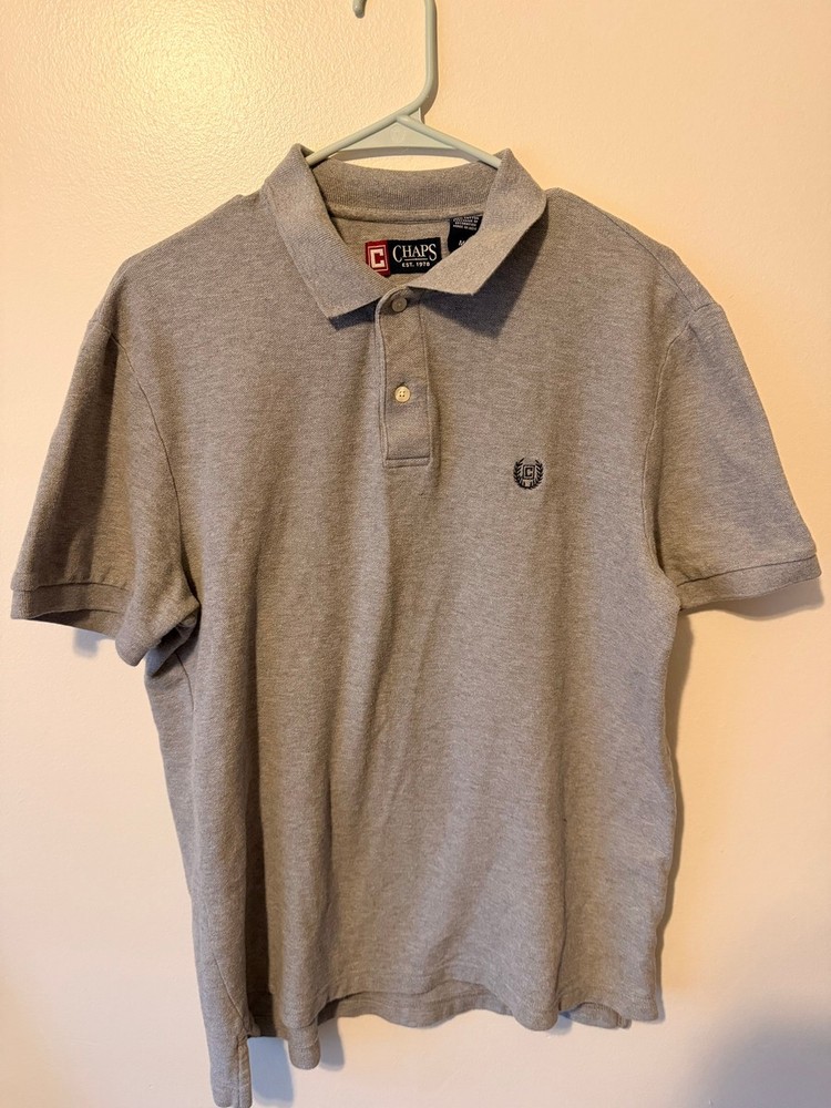 Chaps Men’s Short Sleeve Polo Shirt, Medium