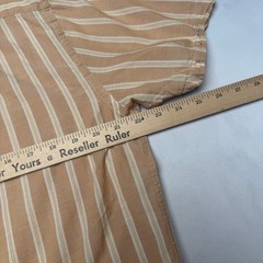 Todd Snyder Loop Collar Short Sleeve Button Up Shirt Men’s Large Stripe Luxury