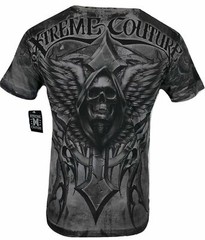 Xtreme Couture Affliction Men’s T-Shirt LAST SCREAM Gray Tattoo Biker S-5XL