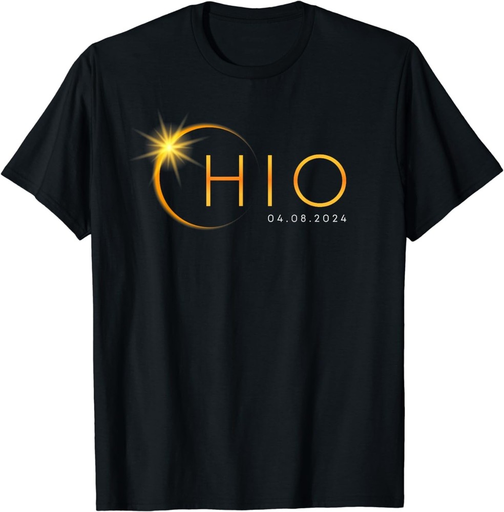 2024 Total Solar Eclipse Ohio April 8 Graphic T Shirt Unisex