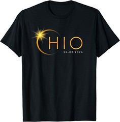 2024 Total Solar Eclipse Ohio April 8 Graphic T Shirt Unisex