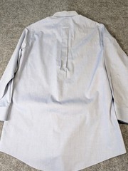 Stafford Executive Pinpoint Wrinkle Free Cotton Dress Shirt Blue Mens 15.5/33