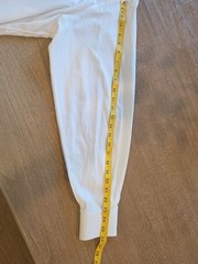 Robert Talbott Estate Classic Button Down, Men 17.5R, White W/ White Pinstripe