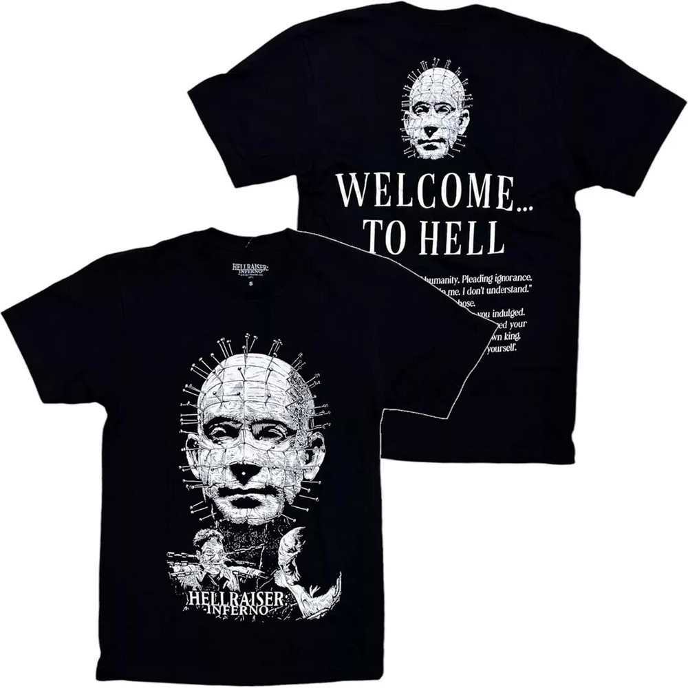 Hellraiser Mens Hellraiser: Inferno Pinhead Double-Sided Shirt NWT S, M, L