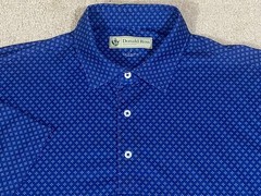 Donald Ross Sport Polo Shirt Mens Large Performance Geometric Grizzly Logo