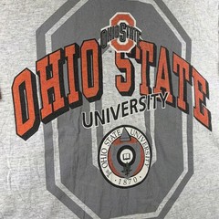 Vintage 90s Ohio State Buckeyes Baseball Jersey Tee Color Block Button Up XL