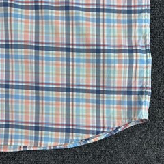 Vineyard Vines Button Down Mens M Medium Blue Plaid OTG brrr Performance Shirt