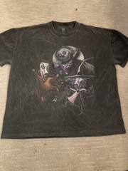 GOAT Crew x A Nightmare Before Christmas Lock Shock & Barrel Shirt XL Black Wash