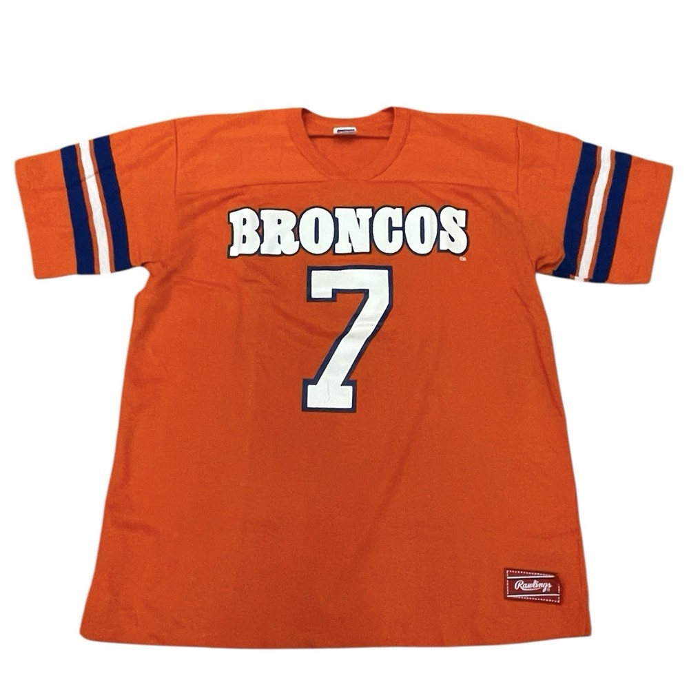 Vintage Denver Broncos John Elway Jersey T-shirt Rawlings 80s Nfl Football