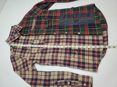 KLEEP Premium Half & Half Flannel Button Down Shirt Size M Mens