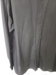 D’ amante Banded Collar Hidden Button Down Shirt Black