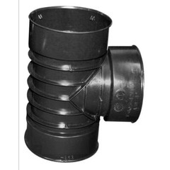 ADS 3 in. Singlewall Snap Tee HDPE Polyethylene Drain Pipe Fitting Black