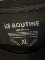 Routine Baseball We Love Baseball Black Long Sleeve Shirt Size XL